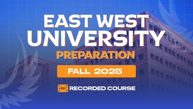 East West University Recorded Course – Fall 2025 [Batch 62]
